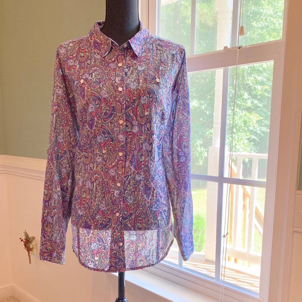 Paisley Lane Bryant button down shirt
